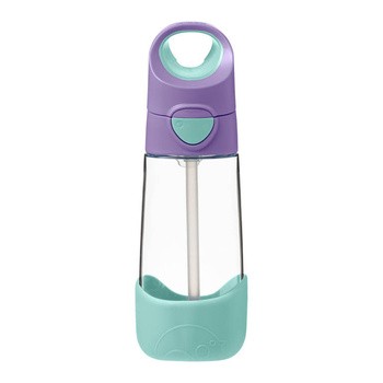 B.box, bidon tritanowy ze słomką, Lilac Pop, 450 ml, 1 szt.