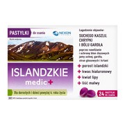 Islandzkie medic +, pastylki do ssania, 24 szt.        