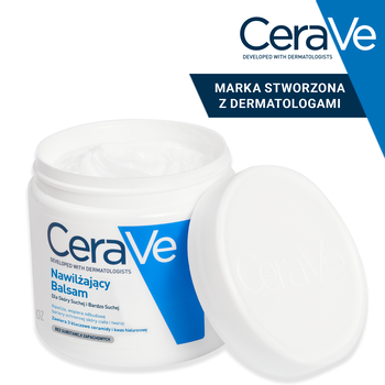 CeraVe, balsam nawilżający do ciała i twarzy dla skóry suchej i bardzo suchej, 454 g