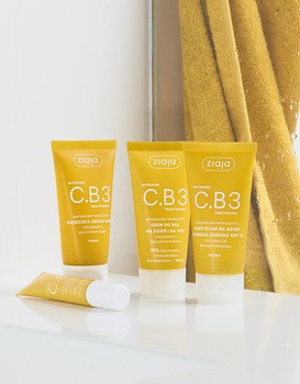 Ziaja Witamina C.B3 Niacynamid, krem glow na dzień SPF15, 50 ml