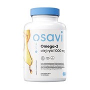 Osavi Omega-3 olej rybi 1000 mg, kapsułki, smak cytrynowy, 120 szt.