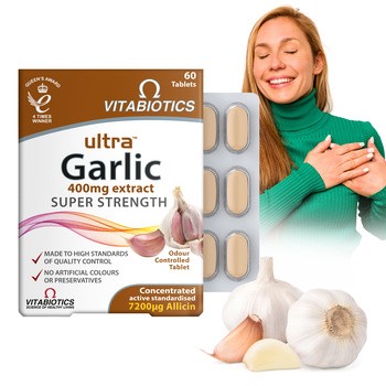 Vitabiotics Ultra Garlic, tabletki, 60 szt.