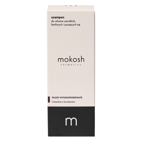 Mokosh Mokosh, szampon do włosów szorstkich, łamliwych, puszących się, czereśnia z bursztynem, 200 ml
