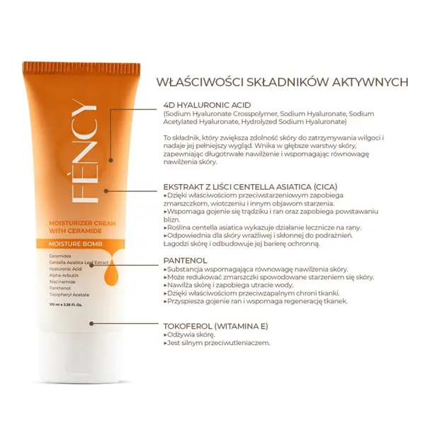 Крем для лица Fency Moisturizer Cream увлажняющий, с церамидами, 100 мл — фото 5
