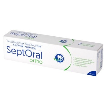 SeptOral ortho, specjalistyczna pasta do zębów z aloesem i alantoiną,100 ml