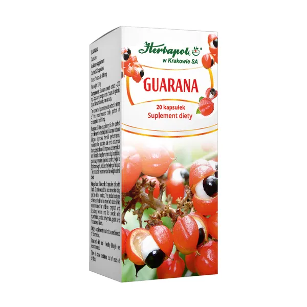 Guarana 270 mg 20 kapsułek [Herbapol Kraków]