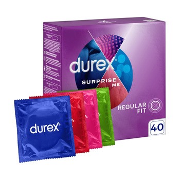 Durex Surprise Me, prezerwatywy, 40 szt.