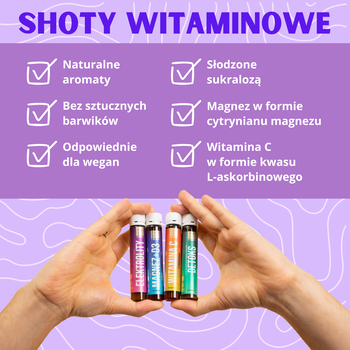 Triggy VitaminShot Elektrolity, płyn w ampułce, smak pomarańczowy, 25 ml x 1 szt.