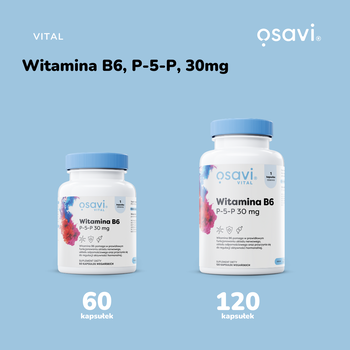 Osavi Witamina B6 P-5-P 30 mg, kapsułki twarde, 120 szt.