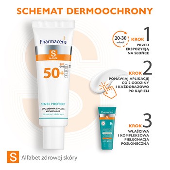 Pharmaceris S Sensi Protect, codzienna emulsja ochronna z kwasem hialuronowym do twarzy i okolic oczu SPF 50+, 50 ml