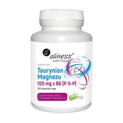 Aliness Taurynian Magnezu 100 mg B6 (P-5-P), kapsułki, 100 szt. https://azcdn.doz.pl/image/d/product/9efe4595-scale-180x180.png