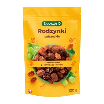 Bakalland, rodzynki sułtańskie, 100 g