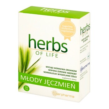 Herbs of Life, Młody Jęczmień, tabletki, 30 szt.