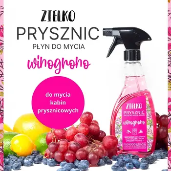 Zielko, Płyn do kabin prysznicowych, winogron, 500 ml