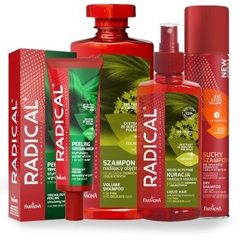 Farmona Radical, suchy szampon, do włosów cienkich i delikatnych, 180 ml