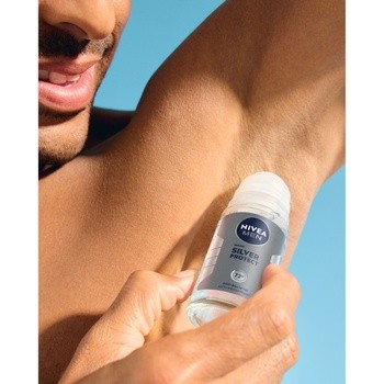 Nivea Men Silver Protect, antybakteryjny antyperspirant, roll-on, 50 ml