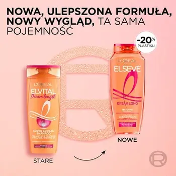 L'Oreal Paris Elseve Dream Long, szampon odbudowujący do włosów długich i zniszczonych, 400 ml