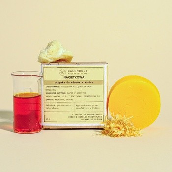Calendula Modern Self Care, odżywka do włosów w kostce, Nagietkowa, 60 g