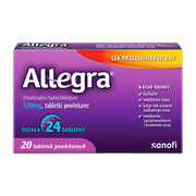 Allegra, 120 mg, tabletki powlekane, 20 szt.