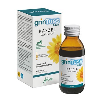 GrinTuss Adult, syrop na kaszel suchy i mokry, 180 g
