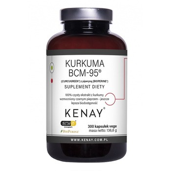 KENAY Kurkuma BCM-95 z piperyną, kapsułki, 300 szt.