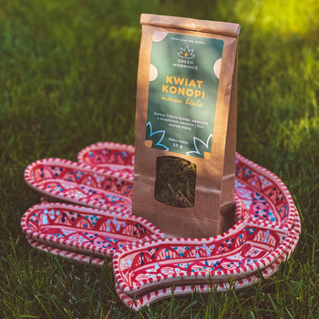 Green Mornings, Kwiat Konopi, morwa biała, herbata konopna z morwą, 50 g