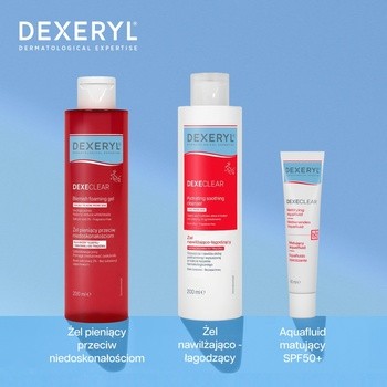Dexeryl Dexeclear, żel pieniący przeciw niedoskonałościom, 200 ml