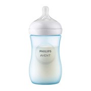 Avent, butelka responsywna dla niemowląt, Natural, blue, 260 ml, 1 szt.