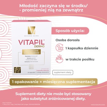 Vitapil Dermo Komórkowe Odmłodzenie, kapsułki, 30 szt.