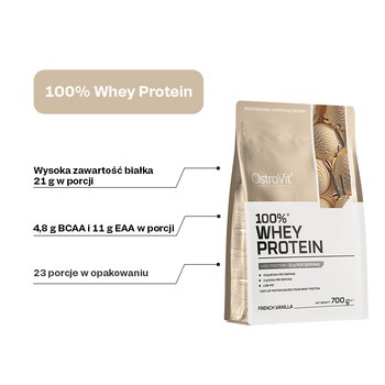 OstroVit 100% Whey Protein, proszek, smak french vanilla, 700 g