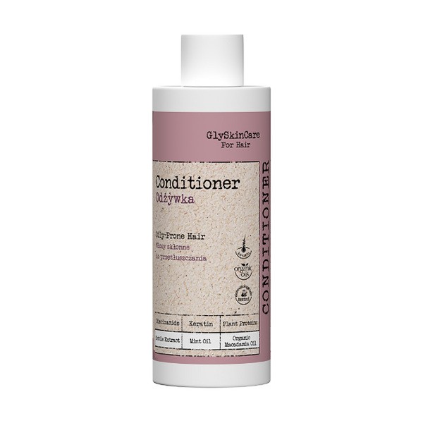 GlySkinCare GlySkinCare For Hair, odżywka do włosów skłonnych do przetłuszczania się, 200 ml — Składniki i ocena