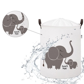 Sipo, kosz na zabawki, Słonie, 1 szt.