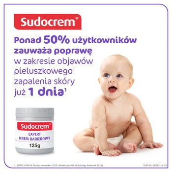 Sudocrem Expert, krem barierowy, pieluszkowe zapalenie skóry, otarcia, 125 g