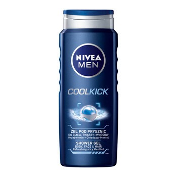 Nivea Men Cool Kick, żel pod prysznic, 500 ml