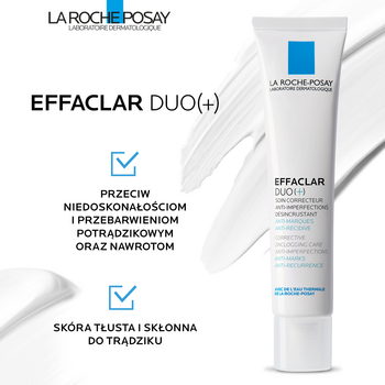 La Roche-Posay Effaclar Duo(+), krem zwalczający niedoskonałości, miniprodukt, 15 ml