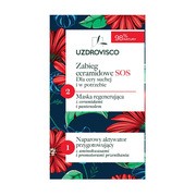 Uzdrovisco, zabieg SOS, regenerująca maska z ceramidami i pantenolem + aminokwasowy aktywator, 8 ml https://azcdn.doz.pl/image/d/product/88411f9f-scale-180x180.png