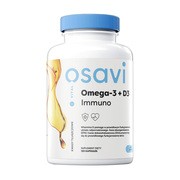 Osavi Omega-3 + D3 Immuno, kapsułki miękkie, smak cytrynowy, 60 szt.