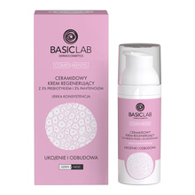 BasicLab Complementis, ceramidowy krem regenerujący o lekkiej konsystencji, 50 ml
