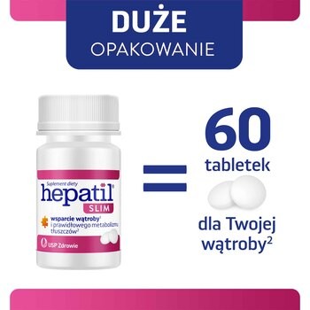 Hepatil Slim, tabletki, 60 szt.