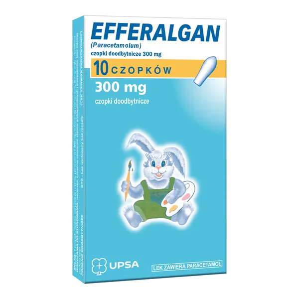 Paracetamol 300 mg 10 czopków [Efferalgan]