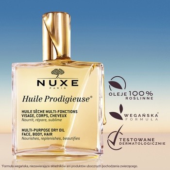 Nuxe Huile Prodigieuse, suchy olejek o wielu zastosowaniach, 50 ml