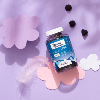 Aura Herbals, Yummy Gummies Sleep, żelki, smak jagodowy, 60 szt.