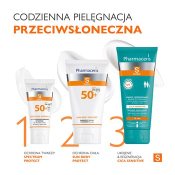 Pharmaceris S, barierowy balsam ochronny do ciała SPF 50+, 150 ml