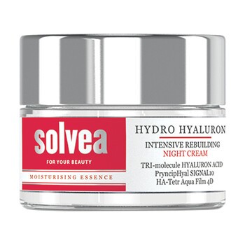 Solvea Hydro Hyaluron, krem intensywnie odbudowujący na noc, 50 ml