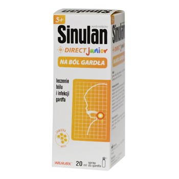 Sinulan Direct Junior, spray do gardła, 20 ml