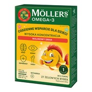 Mollers Omega-3 Rybki Wysoka Koncentracja, żelki, smak malinowy, 27 szt. https://azcdn.doz.pl/image/d/product/41047f96-scale-180x180.png