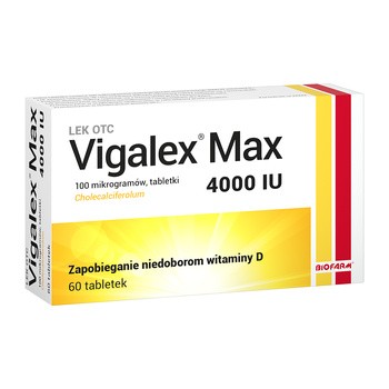 Vigalex Max, 4000 IU, tabletki, 60 szt.