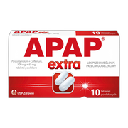 Apap Extra, 500 mg + 65 mg, tabletki powlekane, 10 szt.