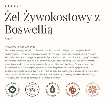 Gorvita, żel z żywokostowy z boswellią, 200 ml