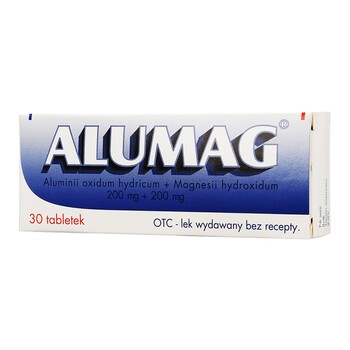 Alumag, 200 mg + 200 mg, tabletki, 30 szt.